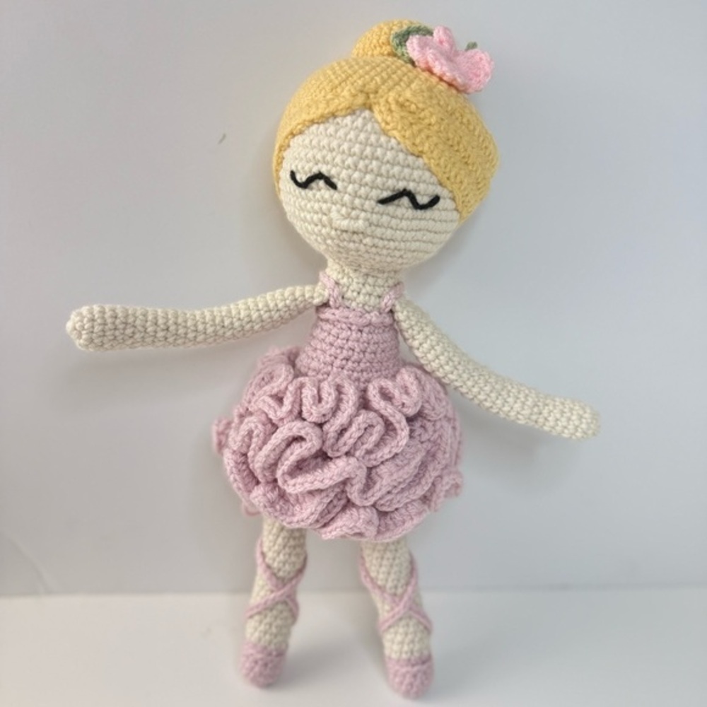 Ballerina Handmade Crochet Doll Decor